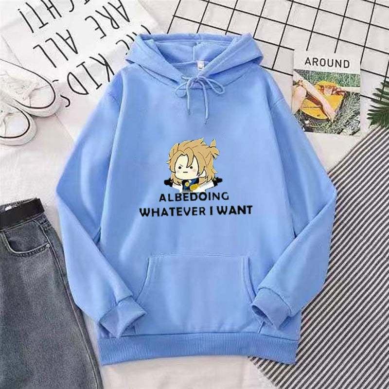 Women’s hoodie with artistic graphic design and motivating lettering Chic & Stil