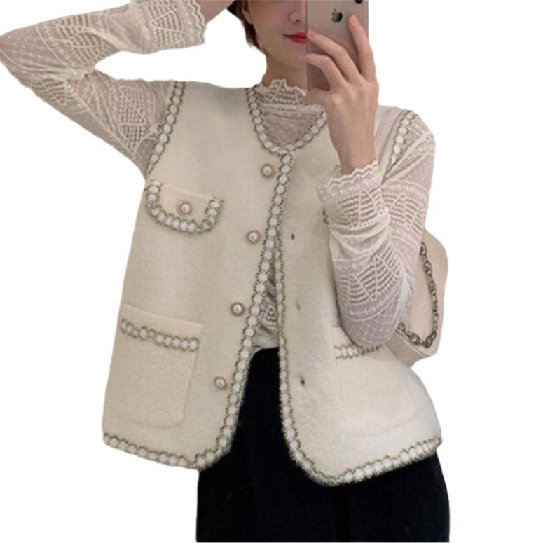 Gilet pour femmes avec décoration en perles élégante Chic & Stil