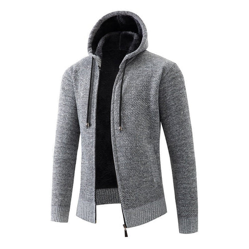 Men's Padded Cardigan with Hood Lune London