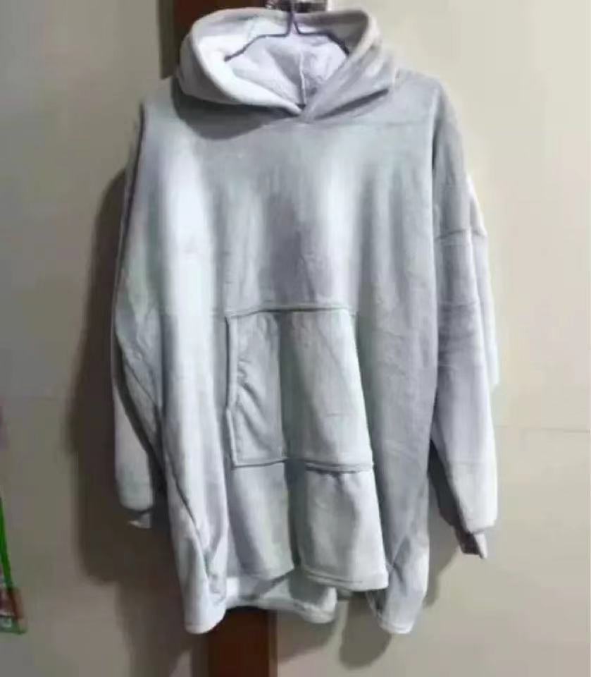 Women Large Soft Fleece Hoodie with Practical Pockets Lune London