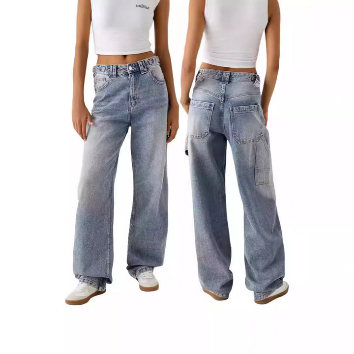 Women's wide High-Waist jeans with elegant cut and casual design Lune London