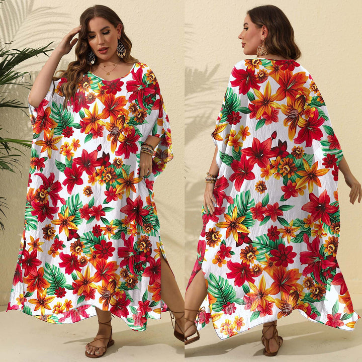 Lune London Floral Maxi Cover-up Dress for Women