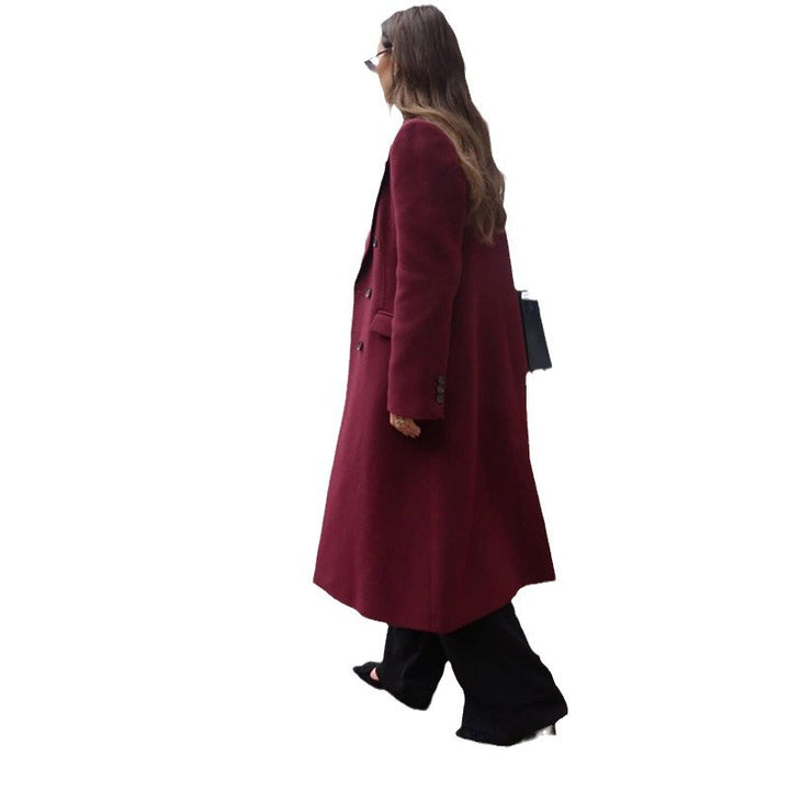 Elegant long wool coat for women Lune London
