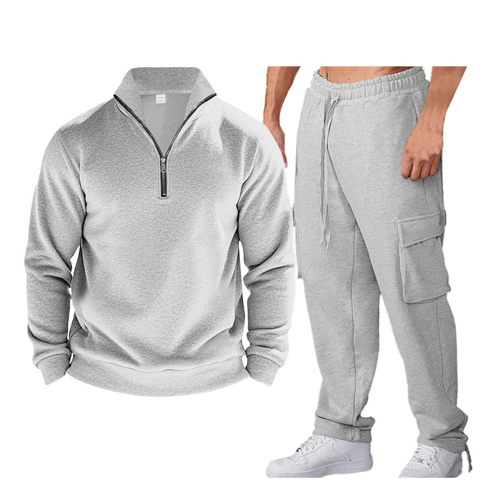 Men's Tracksuit with Practical Zip Collar and Side Pockets Lune London