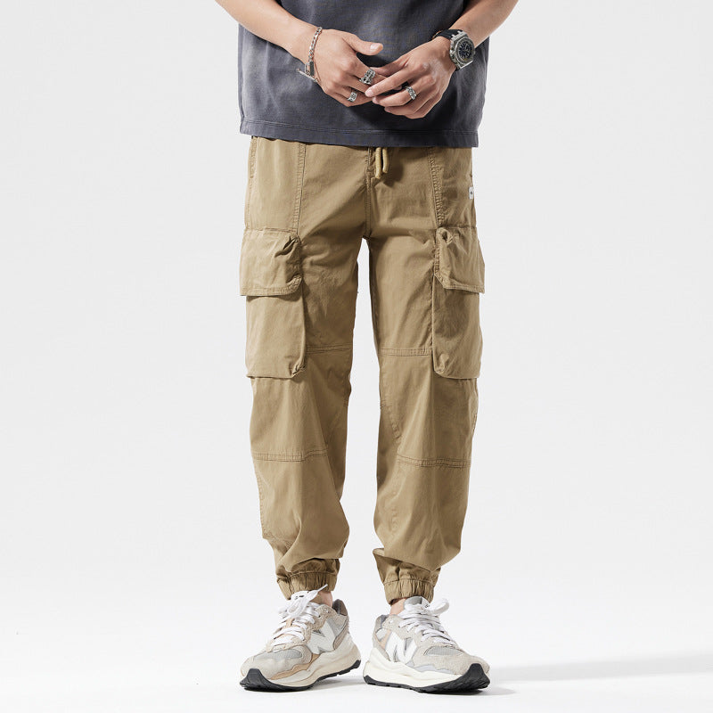 Pantalon de jogging style cargo décontracté pour hommes avec ceinture élastique Lune London