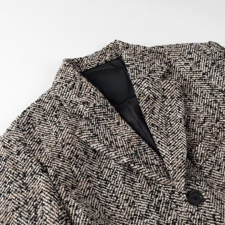 Ladies Elegant Wool Jacket with Waist Belt Lune London