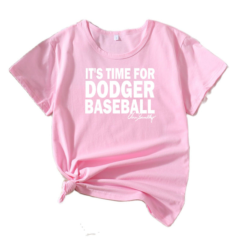 Lune London Casual Sports Graphic T-Shirt for Women