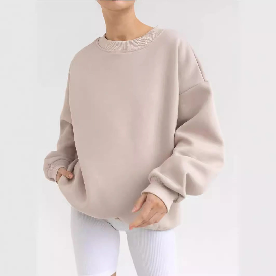 Women's casual sweatshirt with wide shoulders and soft lining Lune London