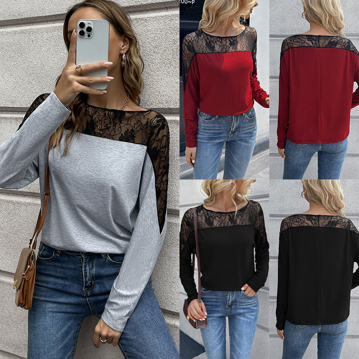 T-shirt for women with lace and trendy cut Lune London