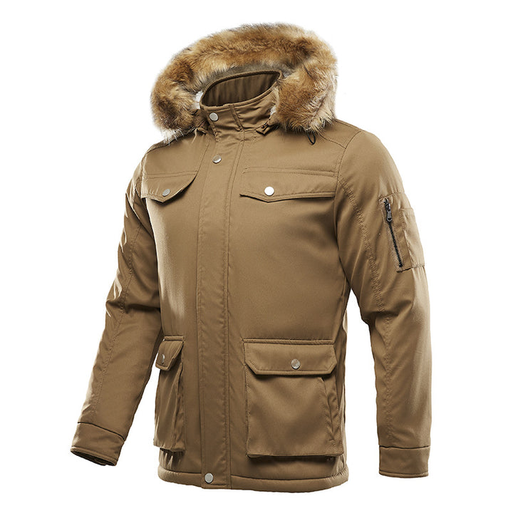 Men's insulated winter jacket with removable hood and lining Lune London