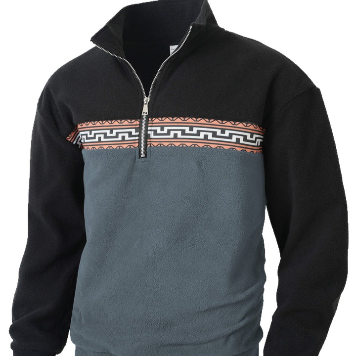 Men Fleece Sweater with Chic Fashion High Neck and Style