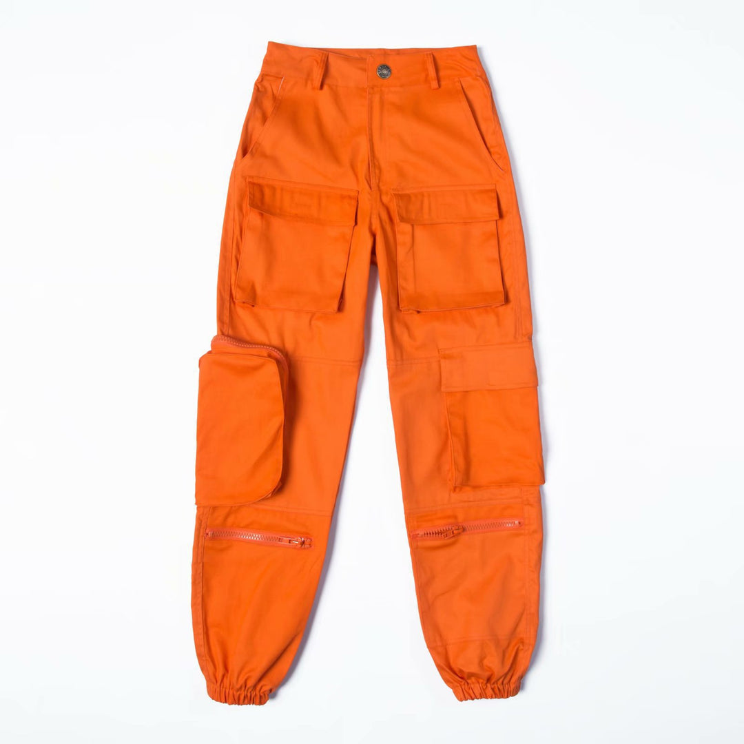 Lune London elastic waist cargo pants for women with trendy pockets