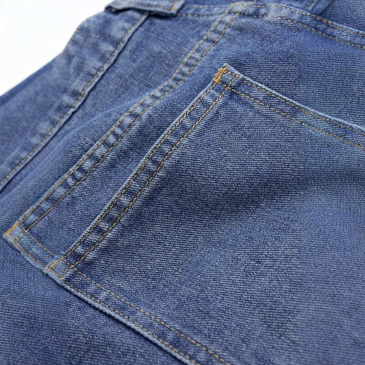 Ladies fashionable high-waist jeans with wide leg Lune London