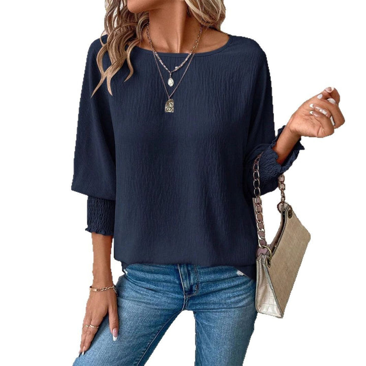 Oversized shirt for women with a relaxed fit and elastic sleeves Lune London