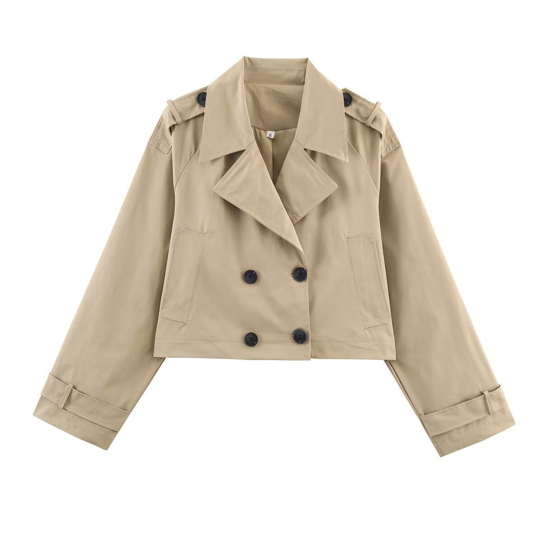 Manteau trench court pour femmes Chic & Stil
