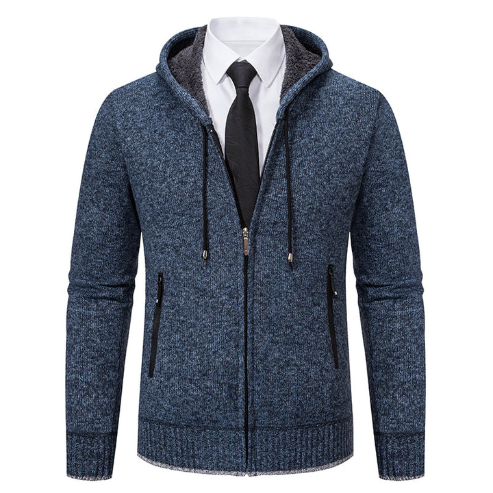 Hooded jacket for men with soft fleece lining and elegant details Lune London