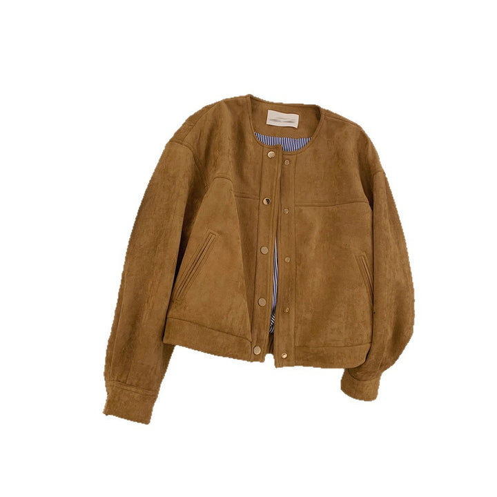 Veste en daim pour femmes avec taille élastique Chic & Stil