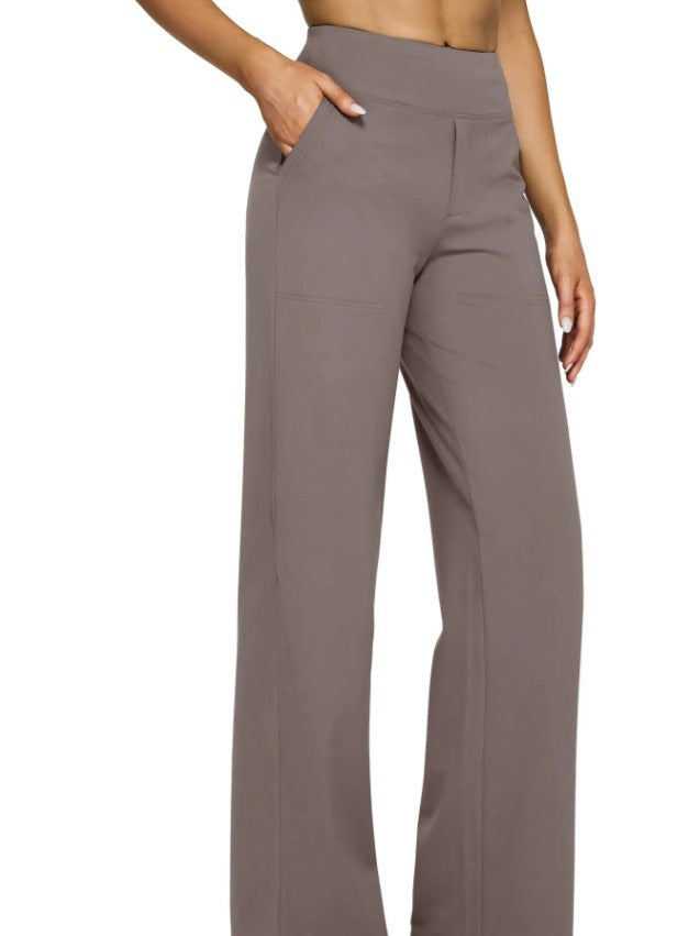 Women Wide-Leg Lounge Pants with Elastic Waist Lune London