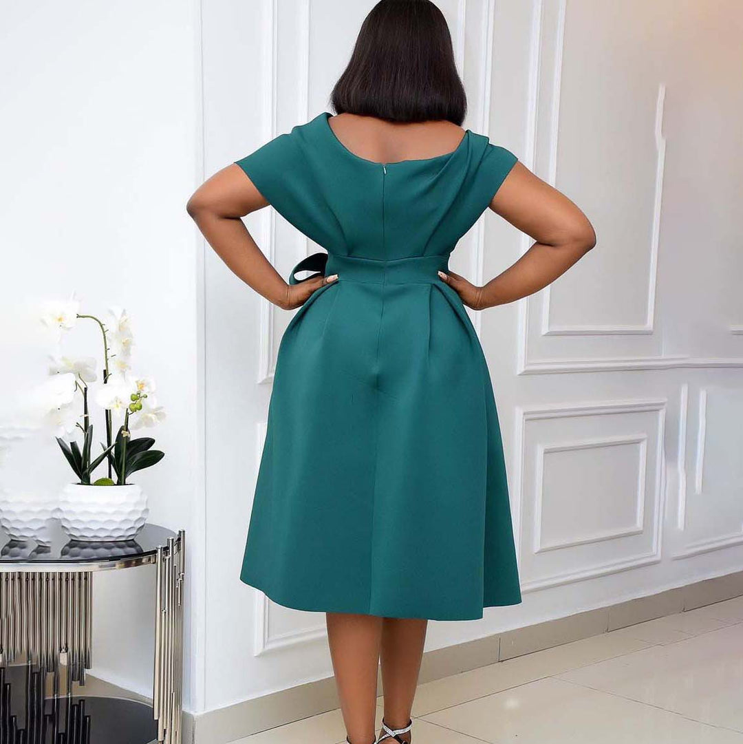 Wrap dress for women with a fluid cut and practical pockets Lune London