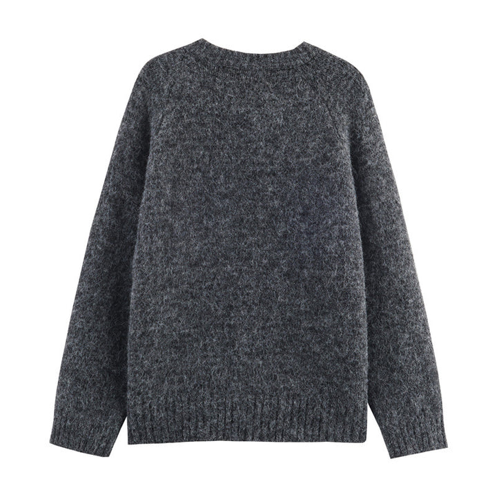 Women’s knitted jacket with colorful mushroom design Lune London
