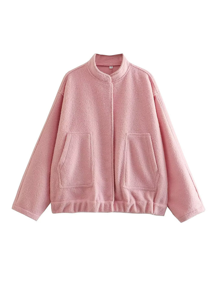 Transitional jacket for women with a modern fabric blend and practical pockets Lune London