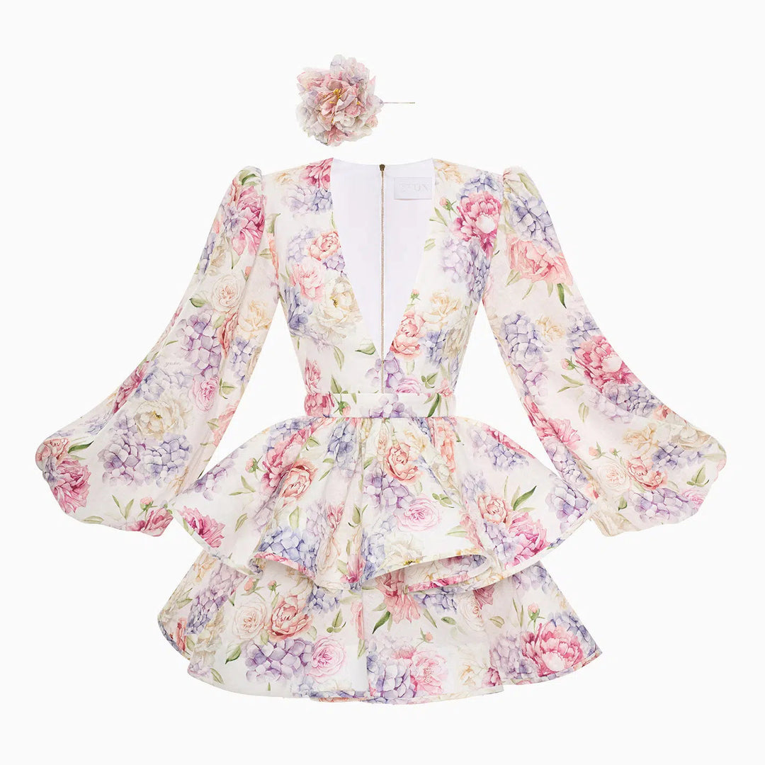Women Festive Floral Dress Chic & Stil