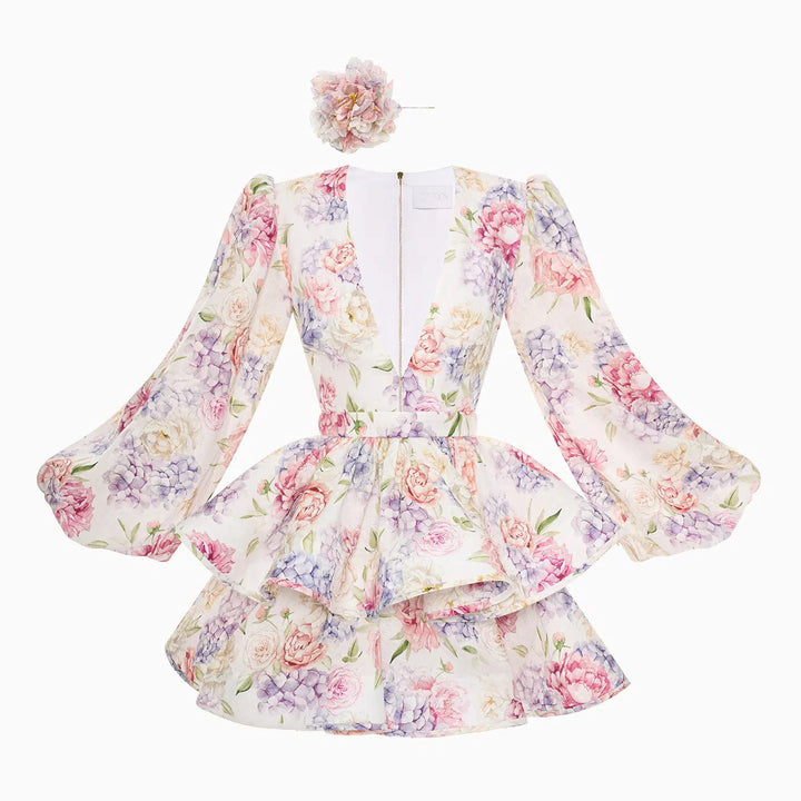 Women Festive Floral Dress Chic & Stil
