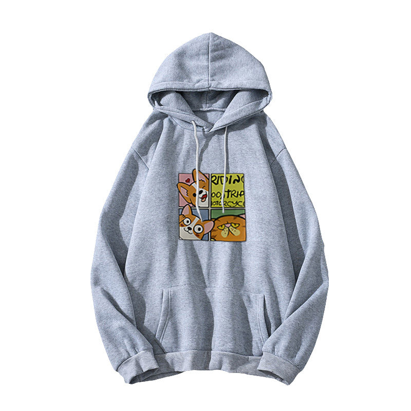 Women's Hoodie with Cute Dog Design Chic & Stil