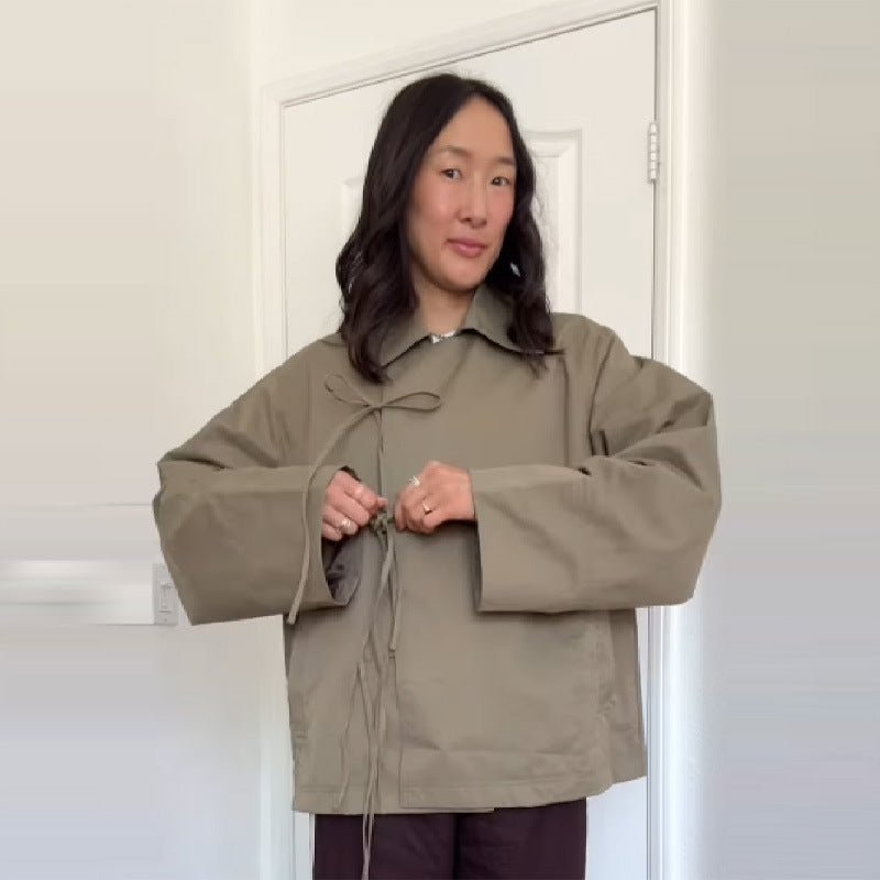 Leisure jacket for women with modern belts and a casual fit Lune London