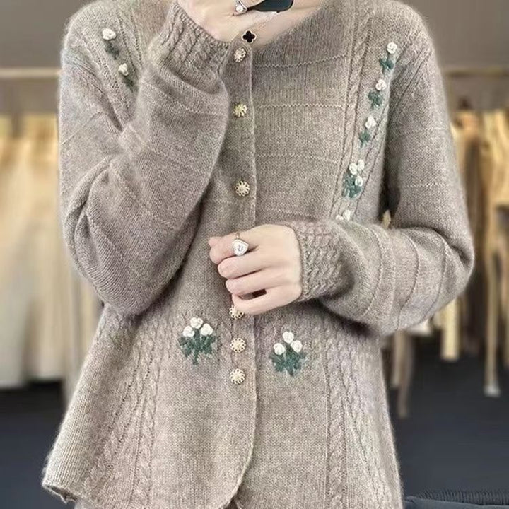 Gilet femme avec broderie florale Chic & Stil