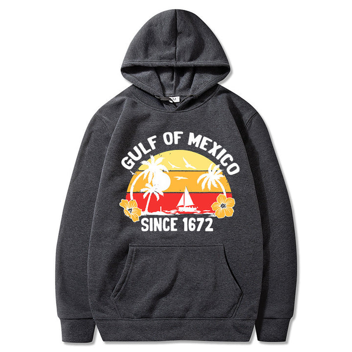 Women's hoodie with creative beach motif and high-quality fabric Chic & Stil