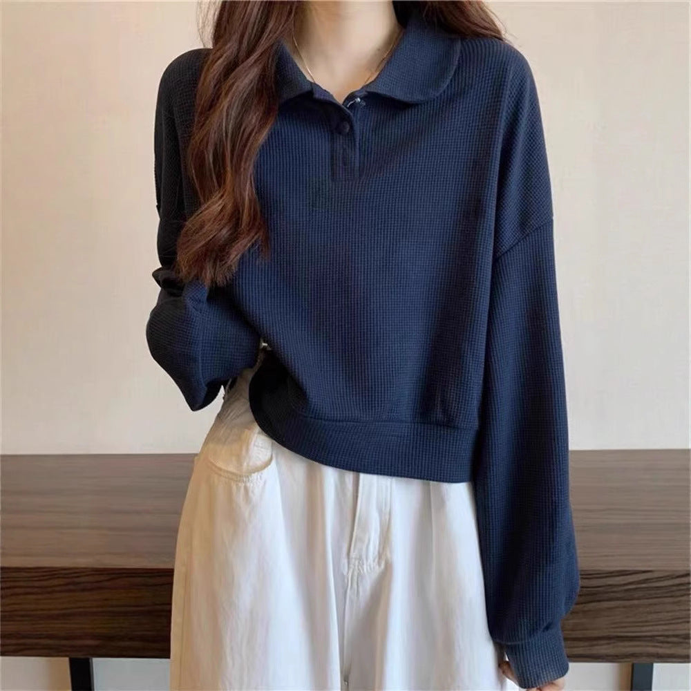 Pull polo décontracté pour femmes avec détails de boutons Chic & Stil