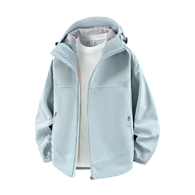Ladies High-Collar Transitional Jacket with Functional Zipper Pockets Lune London
