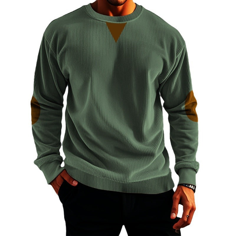 Men's casual knit sweater with accent details and comfortable fit Chic and style