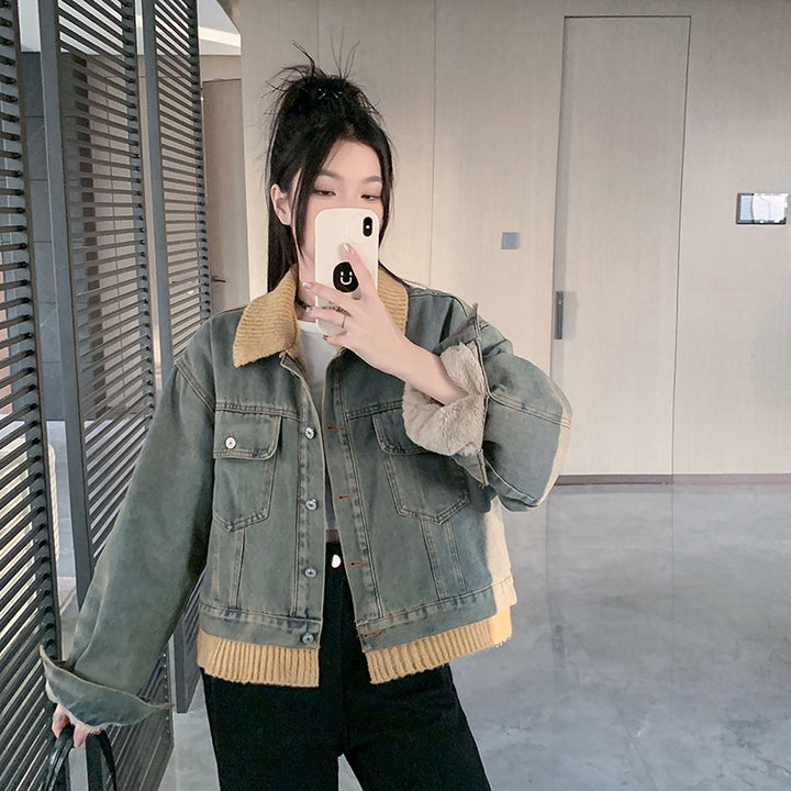 Veste cargo pour femmes avec col douillet Chic & Stil