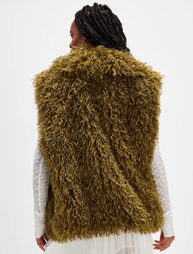 Ladies fur vest Lune London