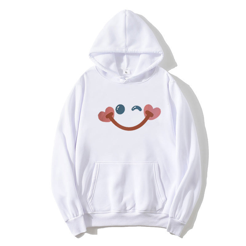 Women's hoodie with cheerful smiley design Chic & Stil