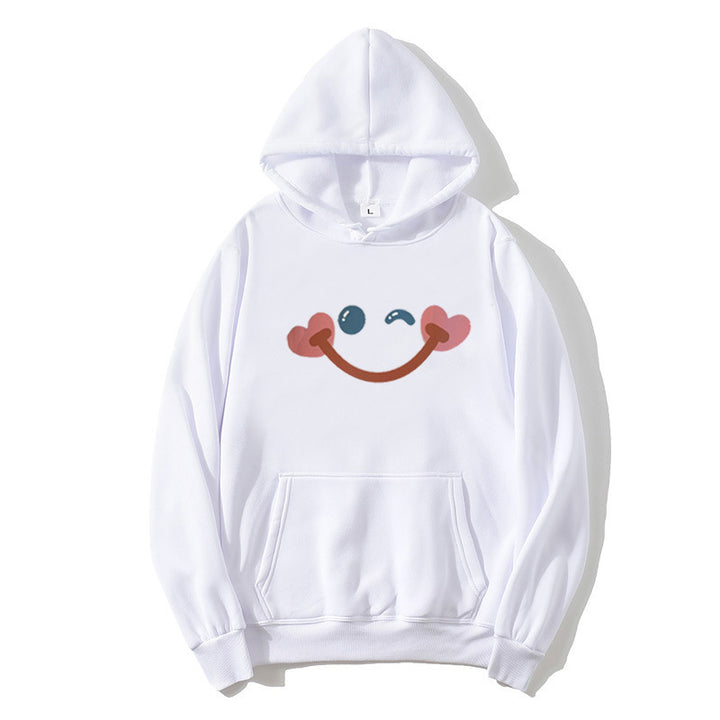 Women's hoodie with cheerful smiley design Chic & Stil