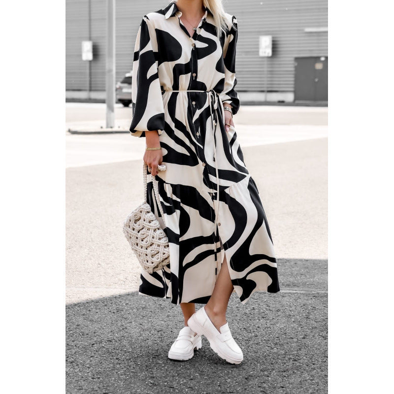 Women's Long Sleeve Shirt Dress Lune London