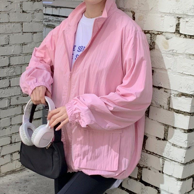 Women's transitional jacket with voluminous sleeves and practical pockets Chic & Stil