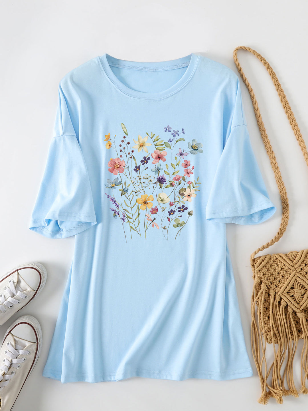 Chemisier d'été décontracté pour femmes avec imprimé floral Chic & Stil