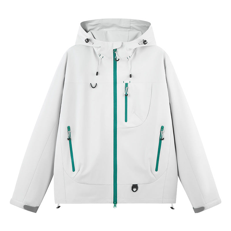 Ladies water-repellent outdoor jacket with adjustable hood Lune London