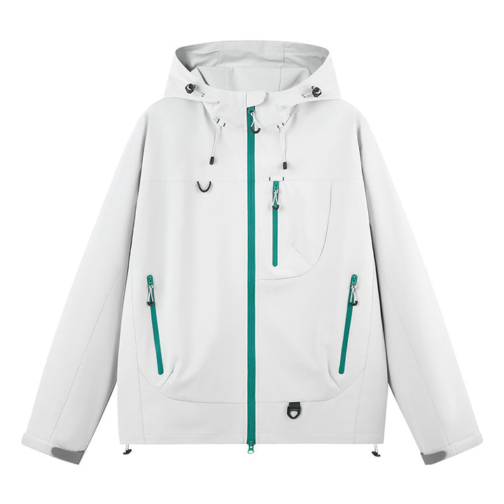 Ladies water-repellent outdoor jacket with adjustable hood Lune London