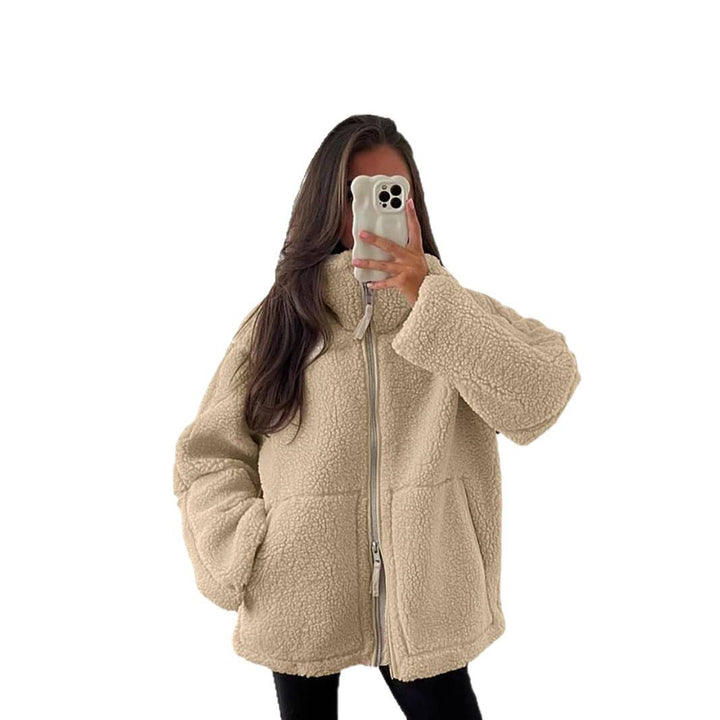 Ladies oversized fleece jacket Lune London