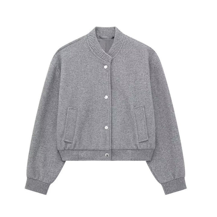 Sporty hooded jacket for women with a modern style featuring a button placket Lune London