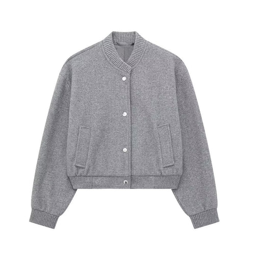 Sporty hooded jacket for women with a modern style featuring a button placket Lune London