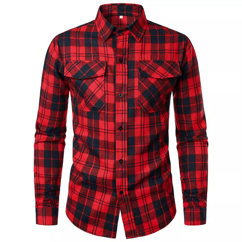 Plaid flannel shirt for men Lune London