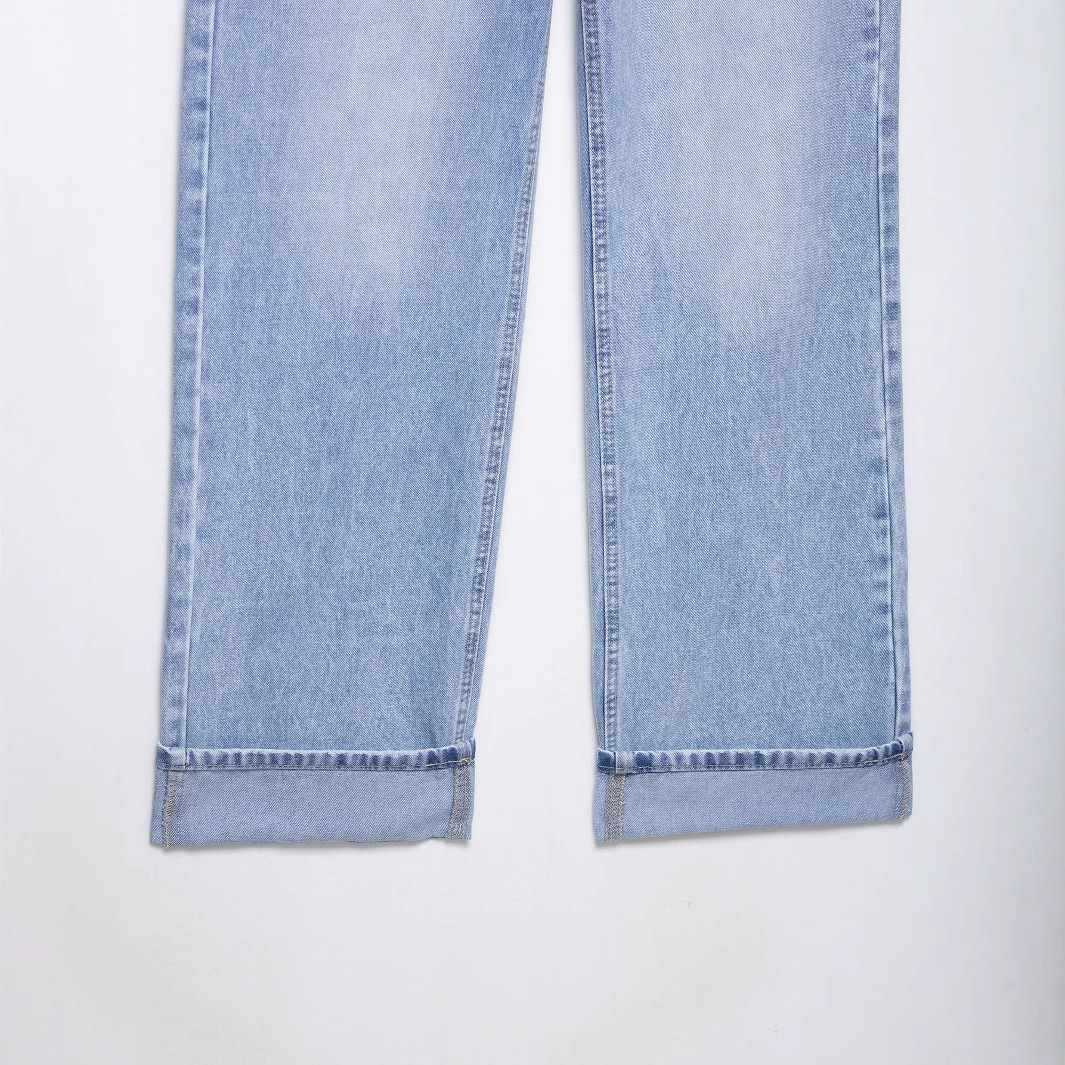 Ladies wide High-Waist Jeans Lune London