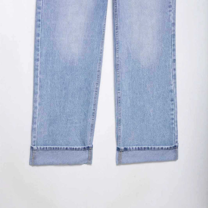 Ladies wide High-Waist Jeans Lune London