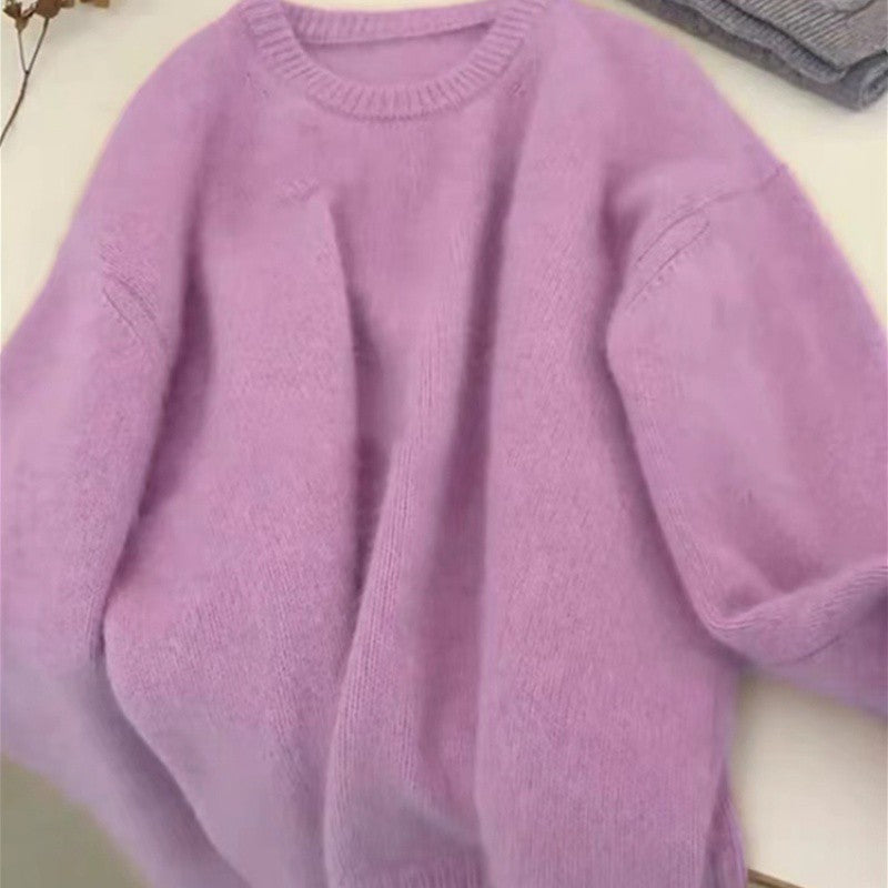 Pull confortable pour femmes en mélange de tricot fin Chic & Stil